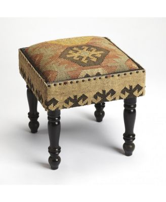 Modern Upholstered Ottoman – Linen Accent Bench for Cozy Living Room or Reading Nook