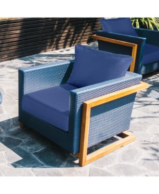 Outdoor Chair Cushions Set of 2, 25"x25", Water Resistant Outdoor Deep Seat Cushions with Handle & Adjustable Straps.