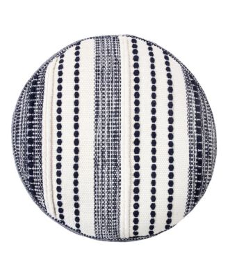 Upholstered Cotton Ottoman for Living Room Accent Chair and Footrest