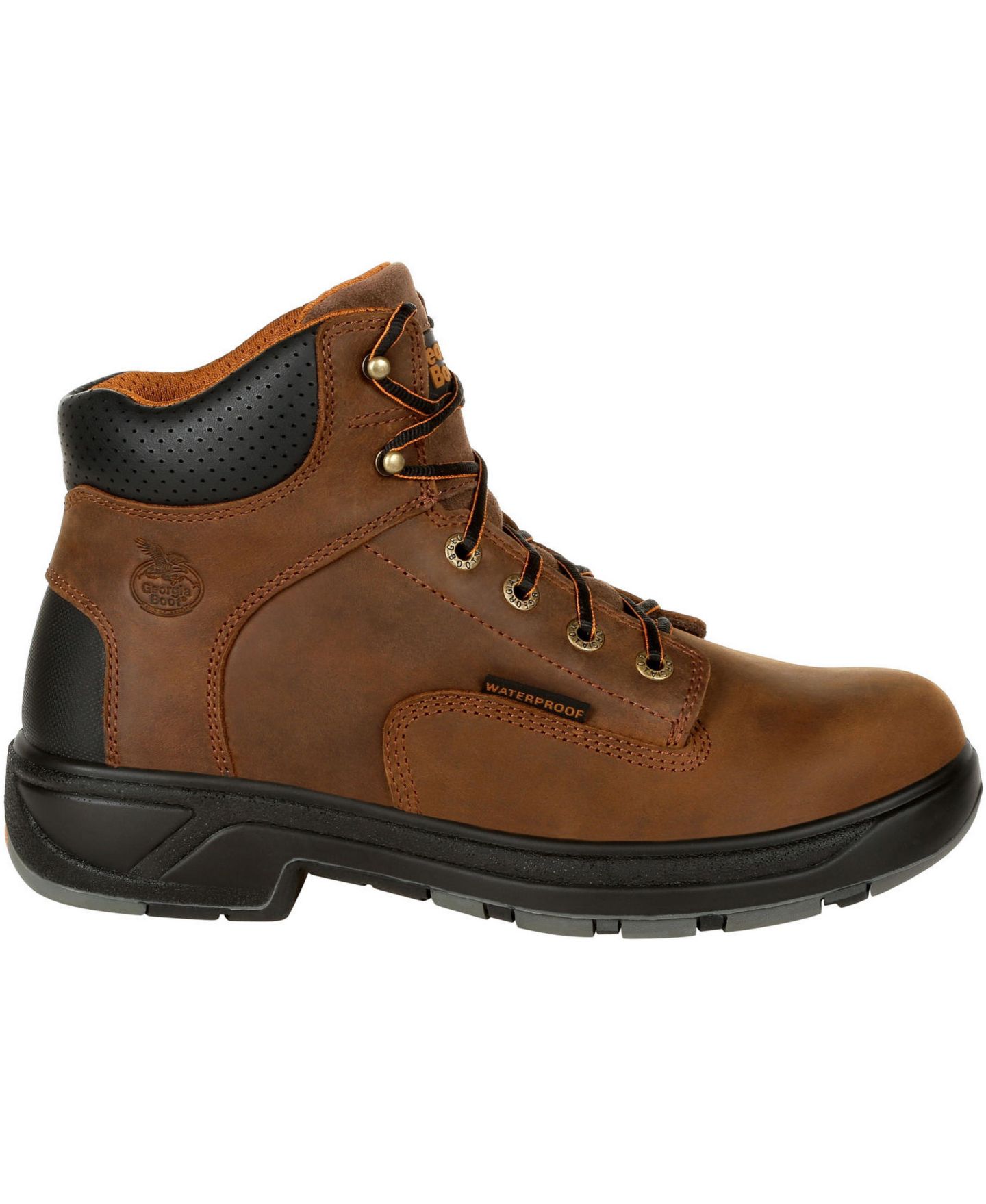 Мужские ботинки GEORGIA BOOT FLXpoint Waterproof Work Boot, цвет: Коричневый — фото 1