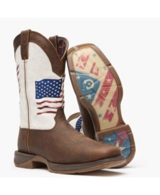 Men's Rebel by Distressed Flag Embroidery Western Boot