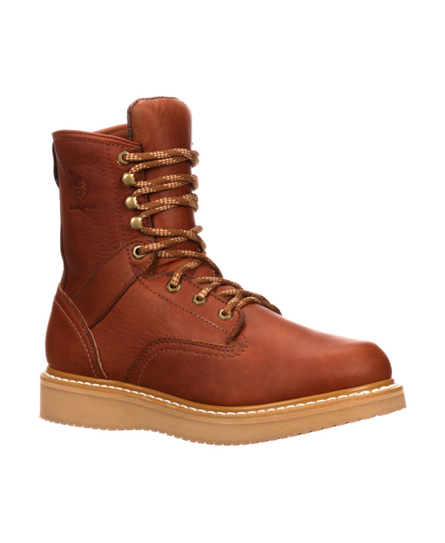 Мужские ботинки GEORGIA BOOT 8" Wedge Work Boot, цвет: Золотой — фото 1