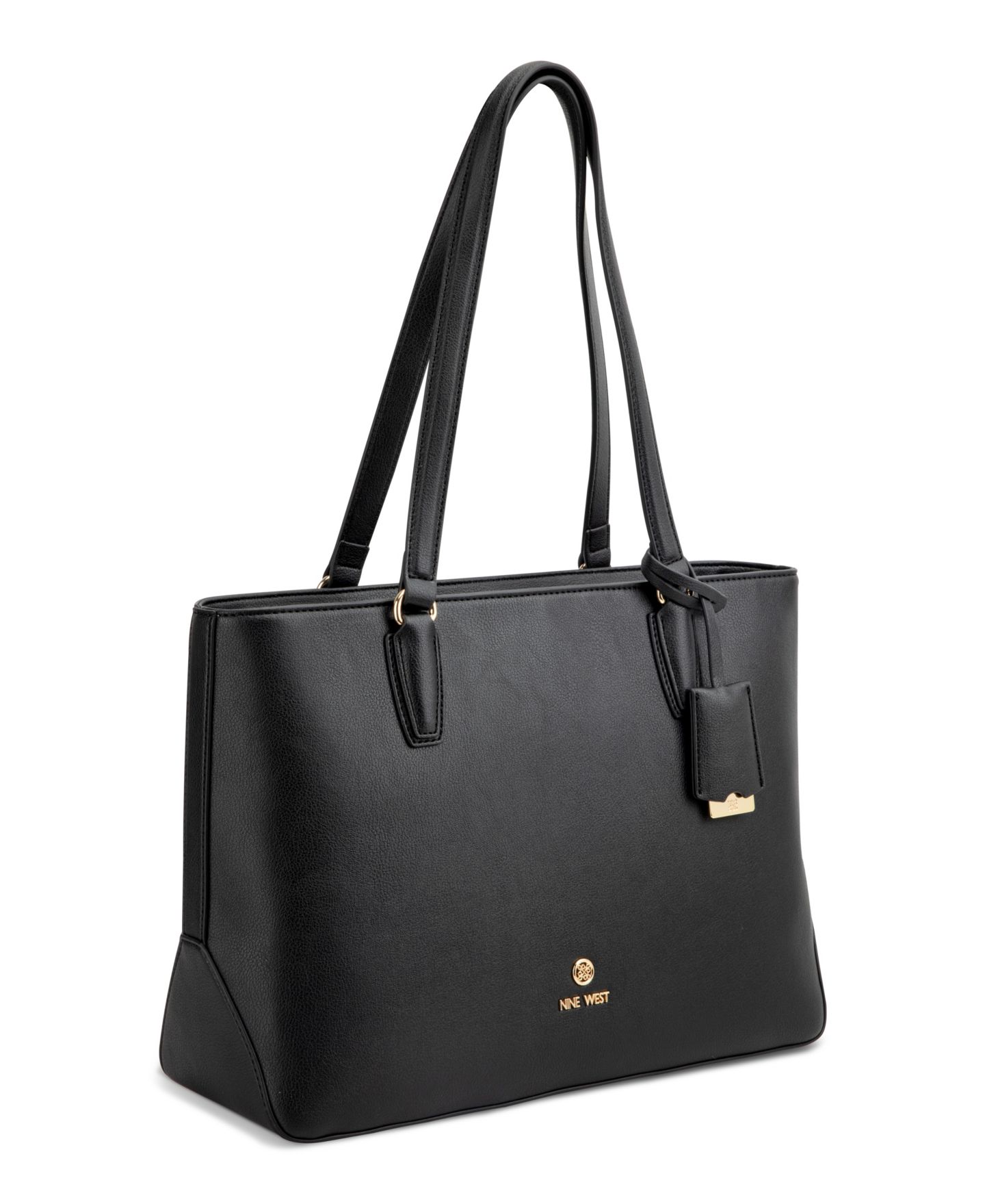 Женская сумка Nine West Dorsey Triple Compartment Large Shoulder, цвет: Чёрный — фото 6