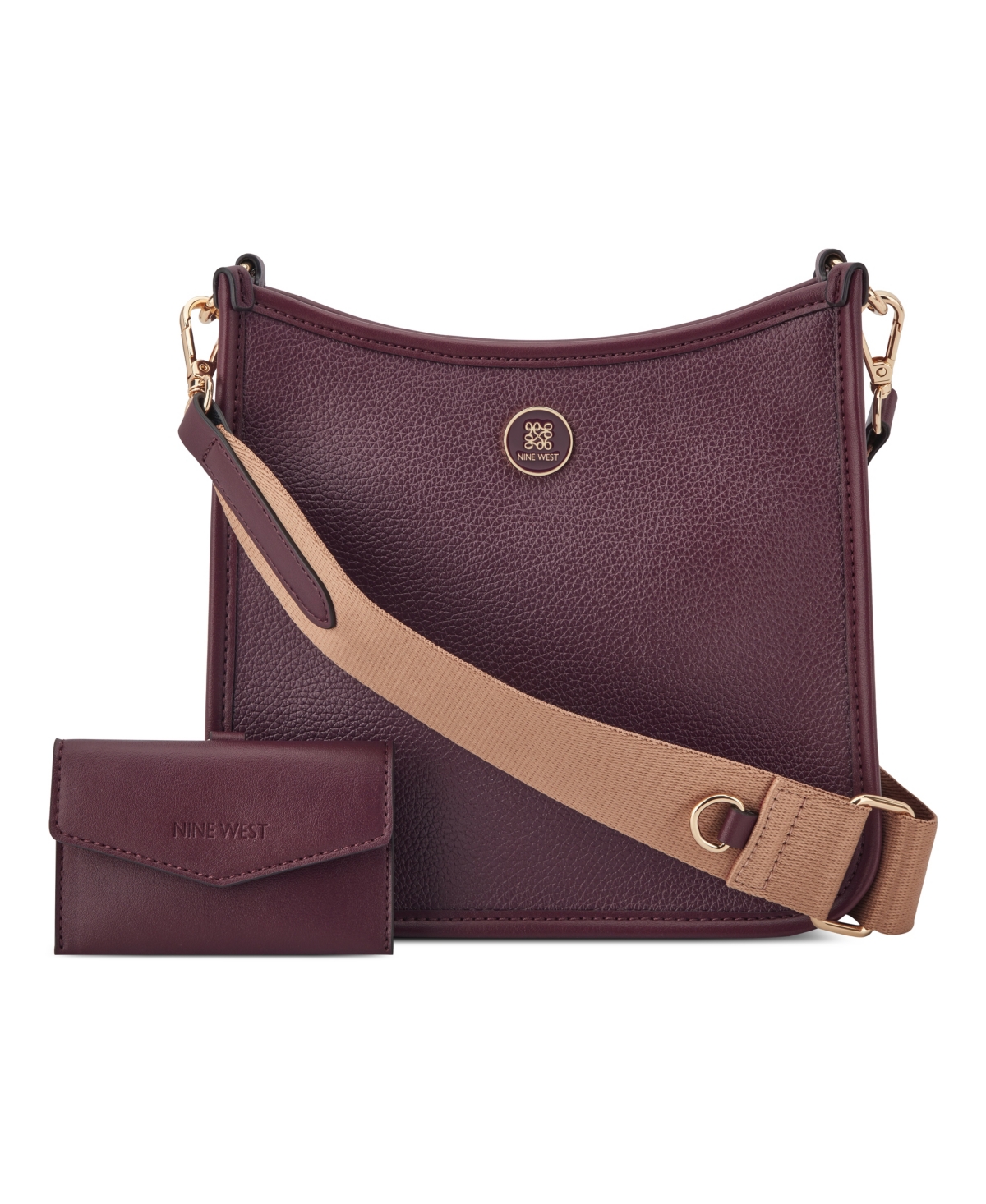 Nalini Small Card Case Crossbody Bag - Boysenberry
