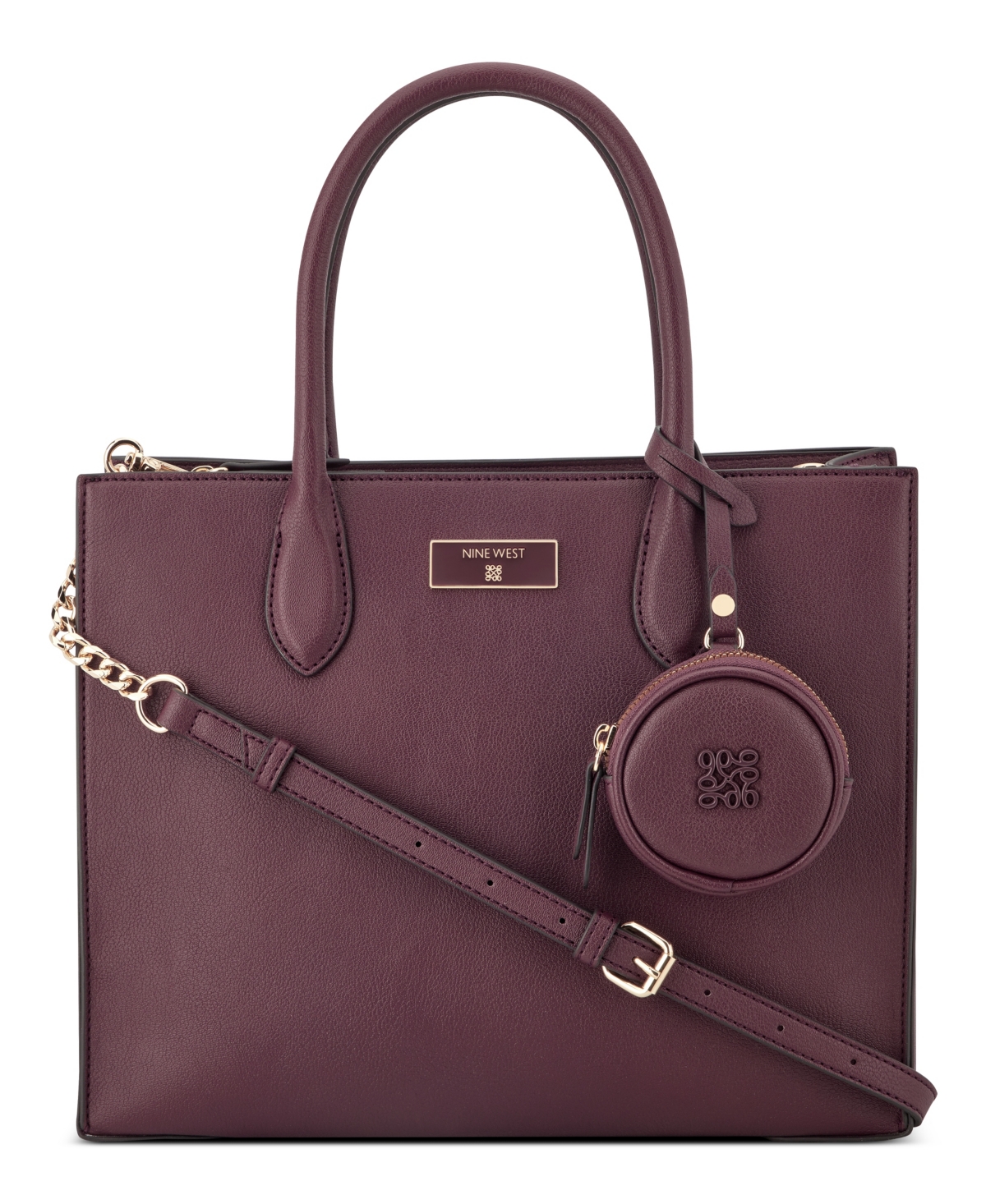 Magdalina Triple Compartment Shopper Bag - Boysenberry