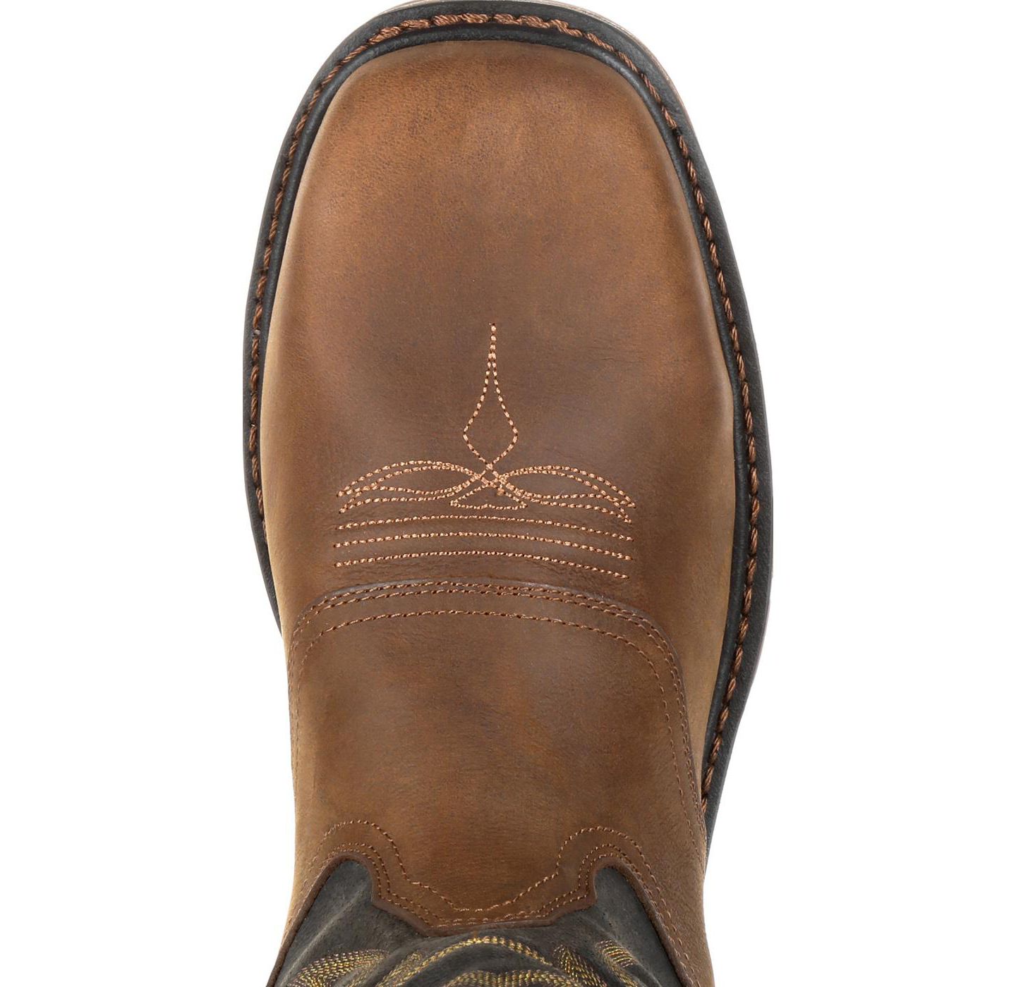Мужские ботинки GEORGIA BOOT Carbo-Tec LT Steel Toe Waterproof Pull On Work Boot, цвет: Чёрный / Коричневый — фото 6