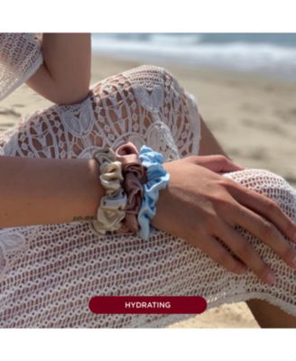 100% Silk Oversized Hair Scrunchies 6-Pack