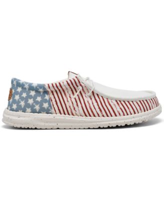 Men's Wally Americana Casual Moccasin Sneakers from Finish Line