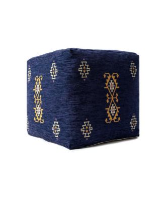 Polyester Blend Ottoman for Living Room Footrest and Home Seating