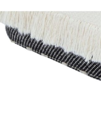 Cotton Ottoman for Living Room Footrest and Cozy Home Accent