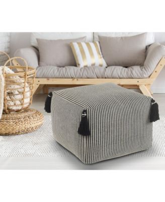 Cotton Ottoman for Footrest and Stylish Living Room Accent