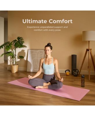 Anti-Slip Dual Color Exercise Yoga Mat,Blue