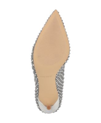 Women's Fresh Rhinestone Mesh Stiletto Pumps