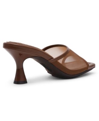 Women's Julie Square Toe Mesh Mule Dress Sandals