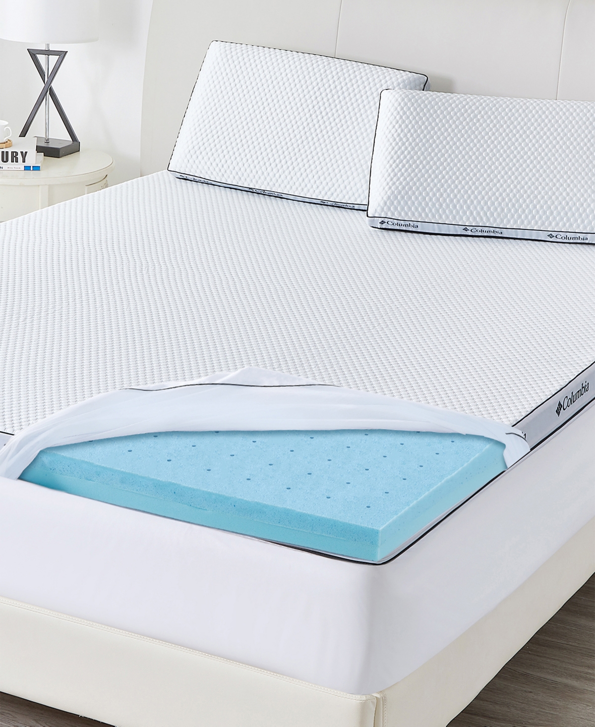 COLUMBIA SUPER COOL COMFORT 3" AIRFOAM TOPPER, KING 