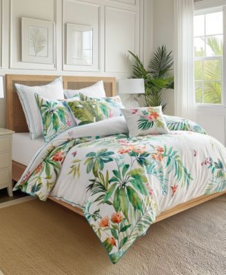 Hummingbird Grove Reversible 3-Pc. Duvet Cover Set, Queen