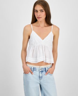 Self Esteem - Juniors' Cotton Babydoll Tank