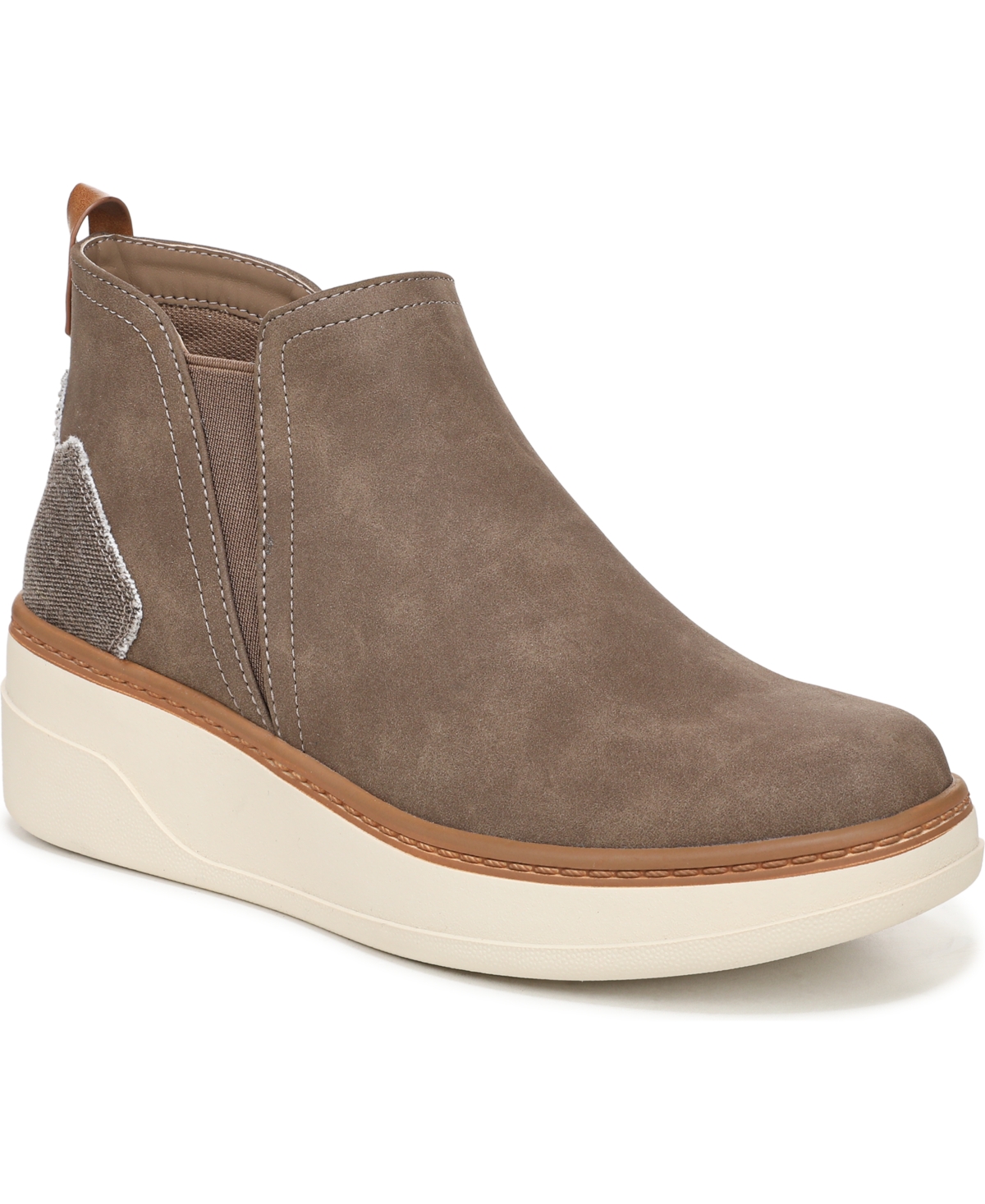 Women's Charming Wedge High Top Sneakers - Green Faux Suede