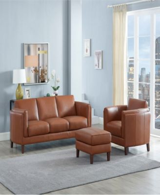 Maui 29" Top Grain Leather Ottoman