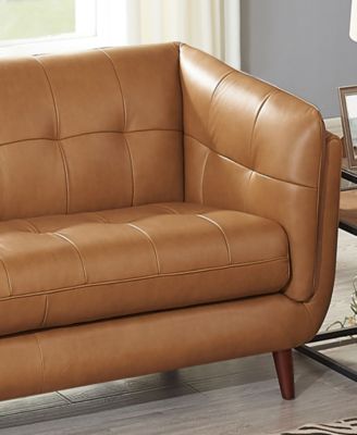 Solana 70" Top Grain Leather Loveseat