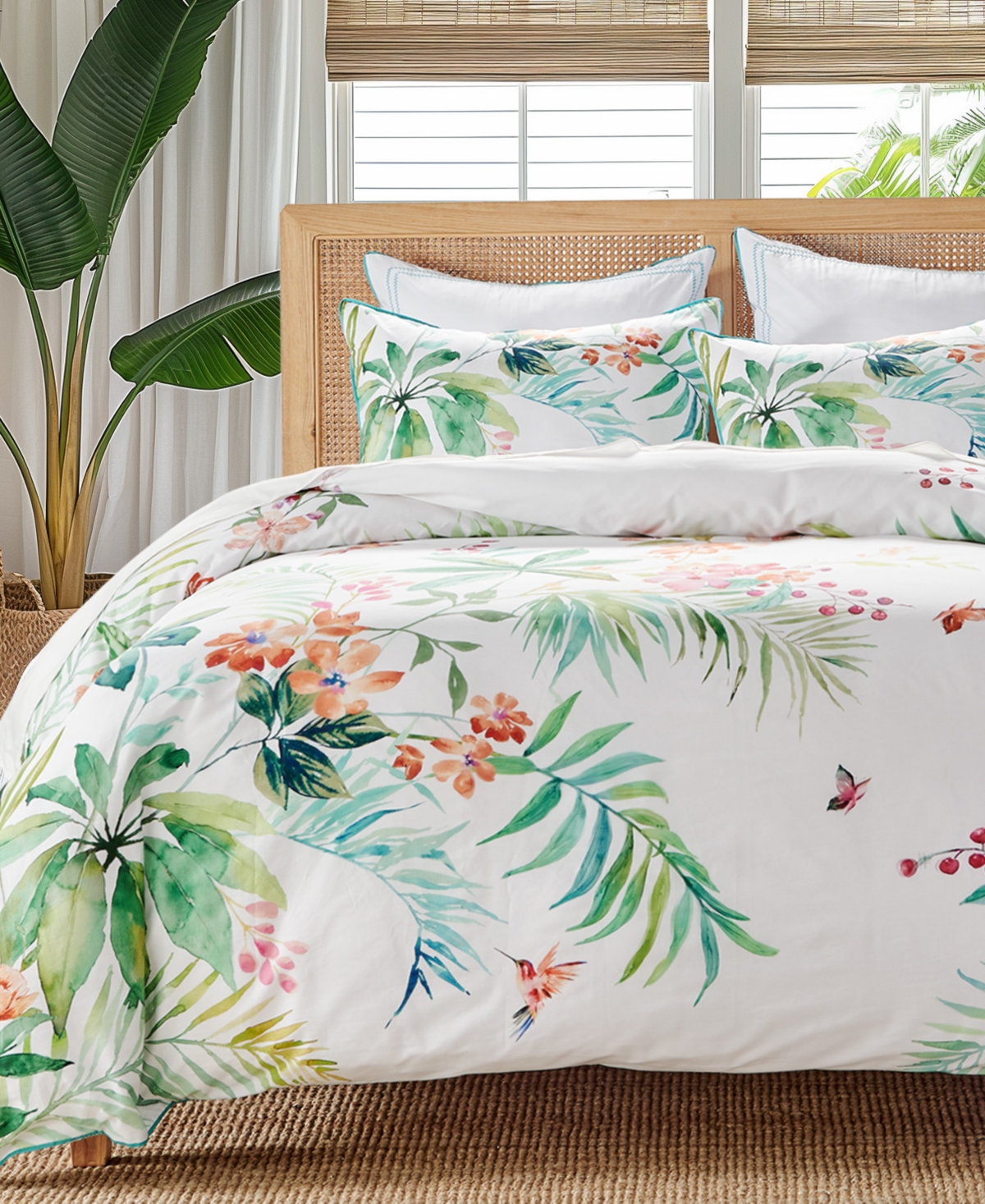 Levtex Hummingbird Grove Reversible 3-Pc. Duvet Cover Set