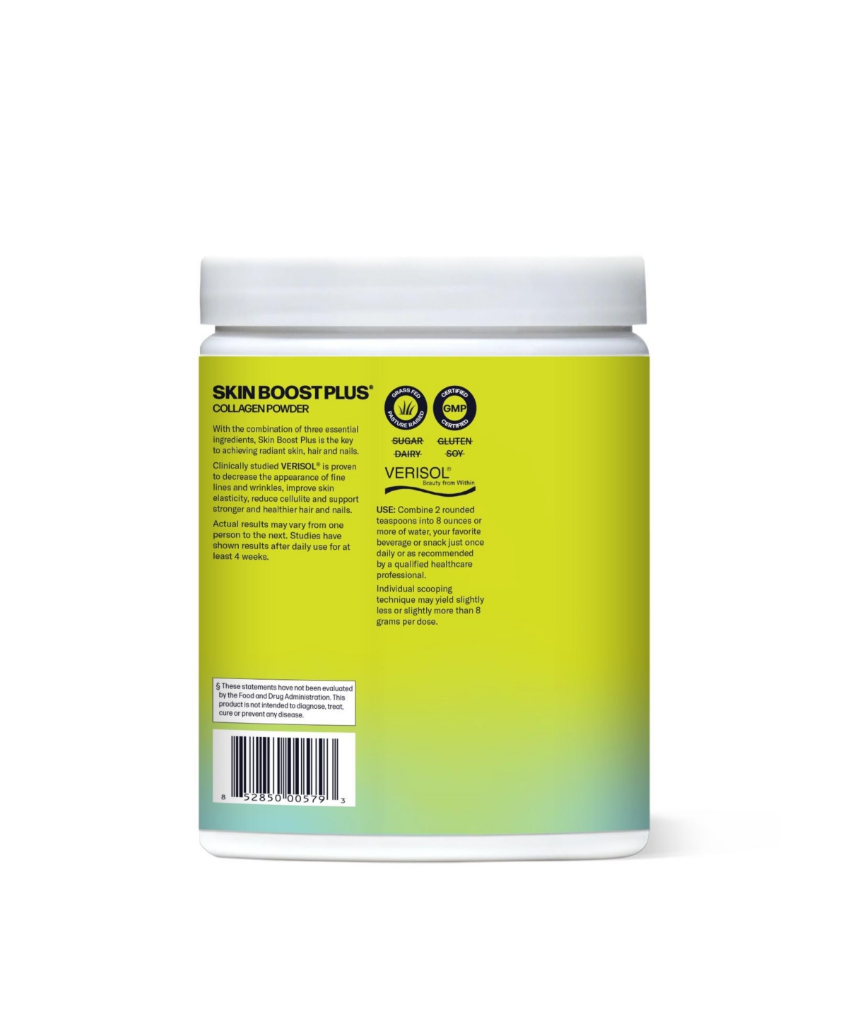 Skin Boost Plus [50-Serves] | Collagen Powder Supplement with Verisol Bioactive Hydrolyzed Peptides, Vitamin C & Hyaluronic Acid