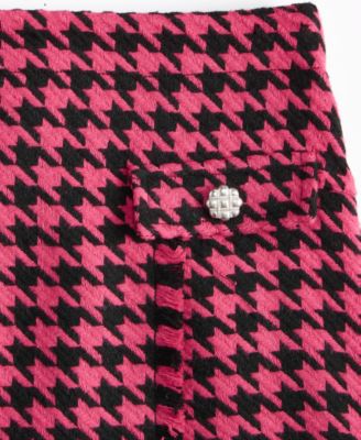 Big Girls Pull-On Houndstooth Skort