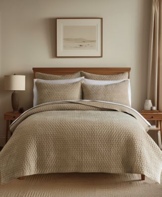 Velvet Stitch Reversible 3-Pc. Quilt Set, Full/Queen