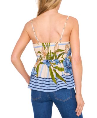 Women's Spaghetti-Strap Peplum Tank
