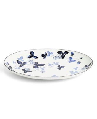 Wild Strawberry Oval Serving Plate