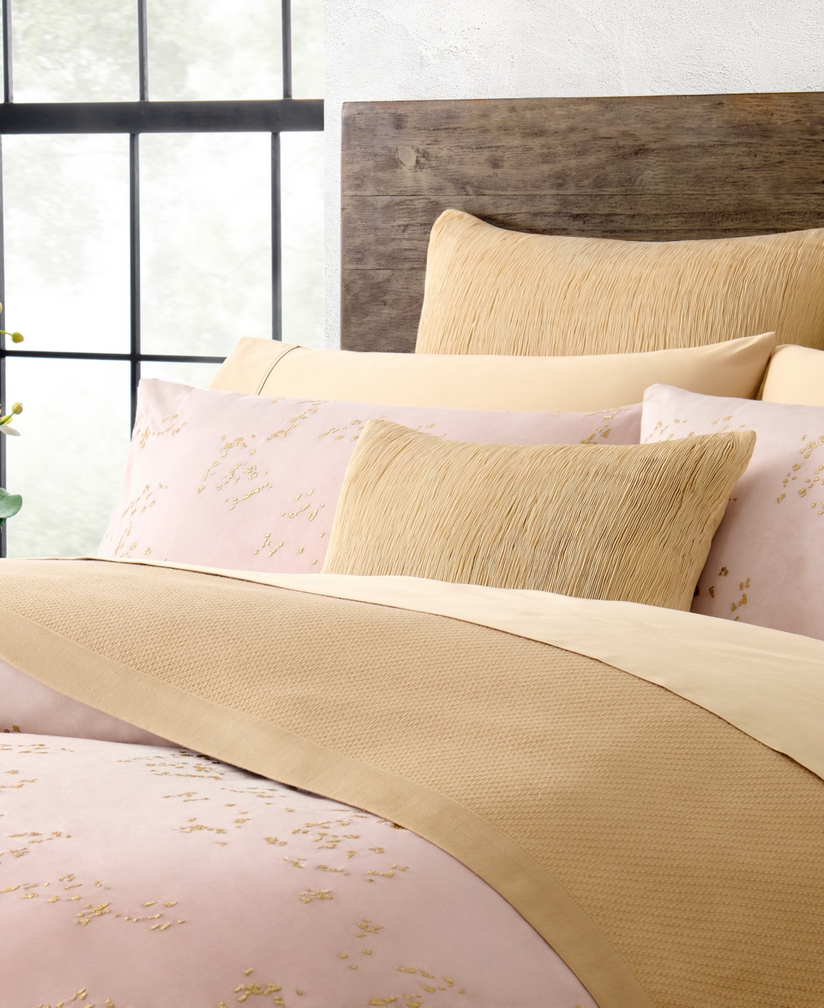 Donna Karan Home Luxe Egyptian Cotton Blanket, Full/queen In Gold