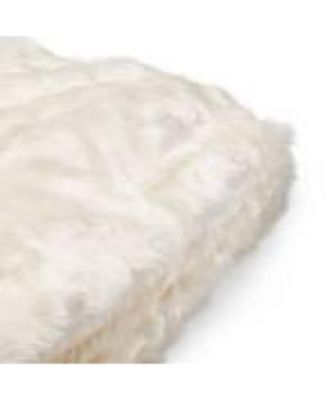 Amori Modern 3 Foot Faux Fur Bean Bag White Color