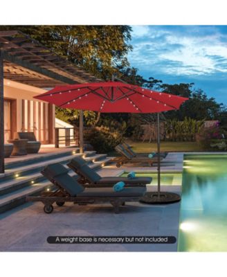 10 Feet Patio Cantilever Umbrella with Tilting System