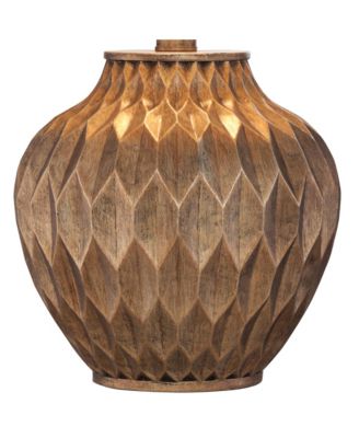 Modern Accent Table Lamps 22" High Set of 2 Warm Bronze Geometric Urn Tapered Drum Shade for Living Room Family Bedroom Office