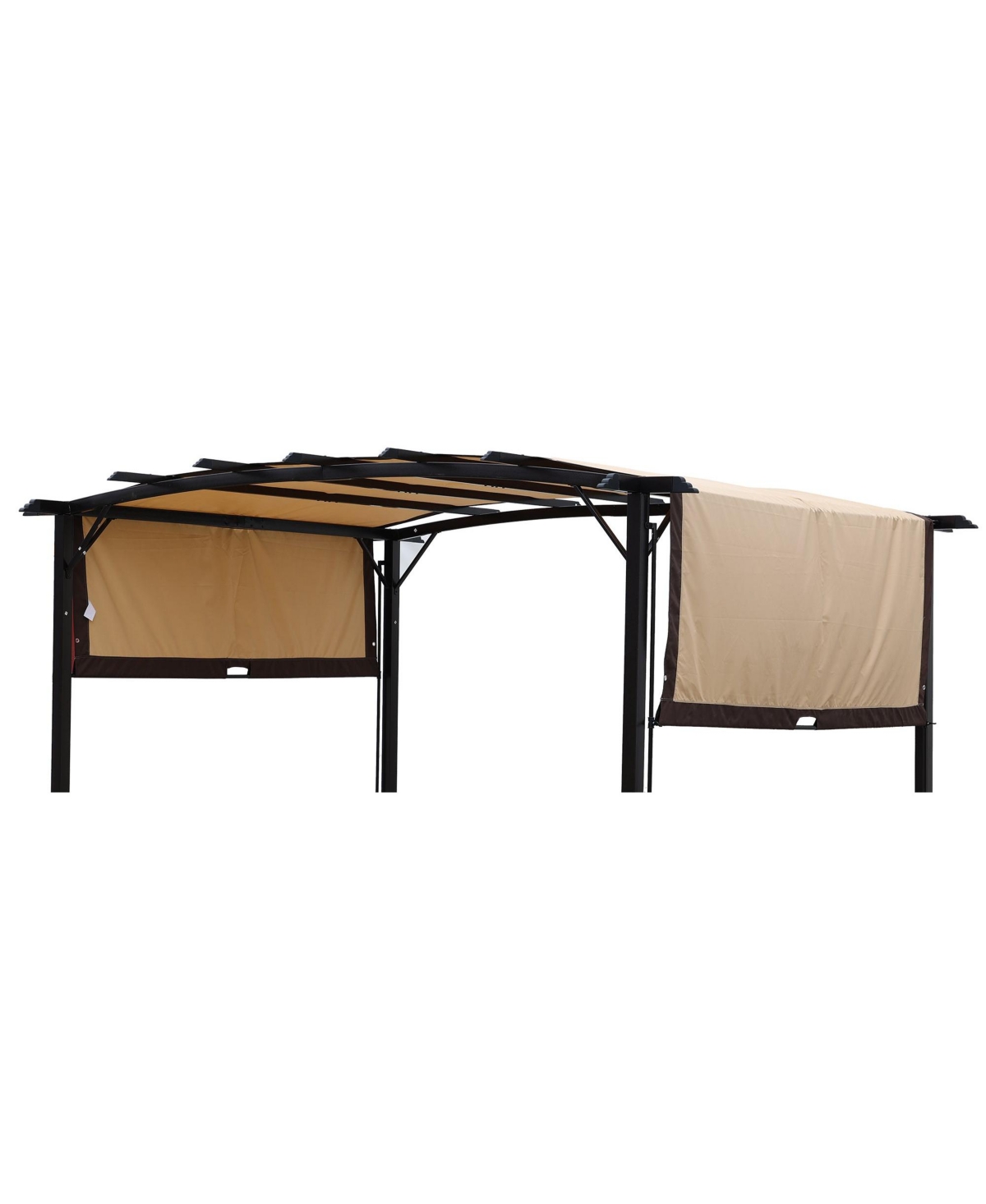 Universal Canopy Cover Replacement for 12x9 Ft Curved Outdoor Pergola Structure