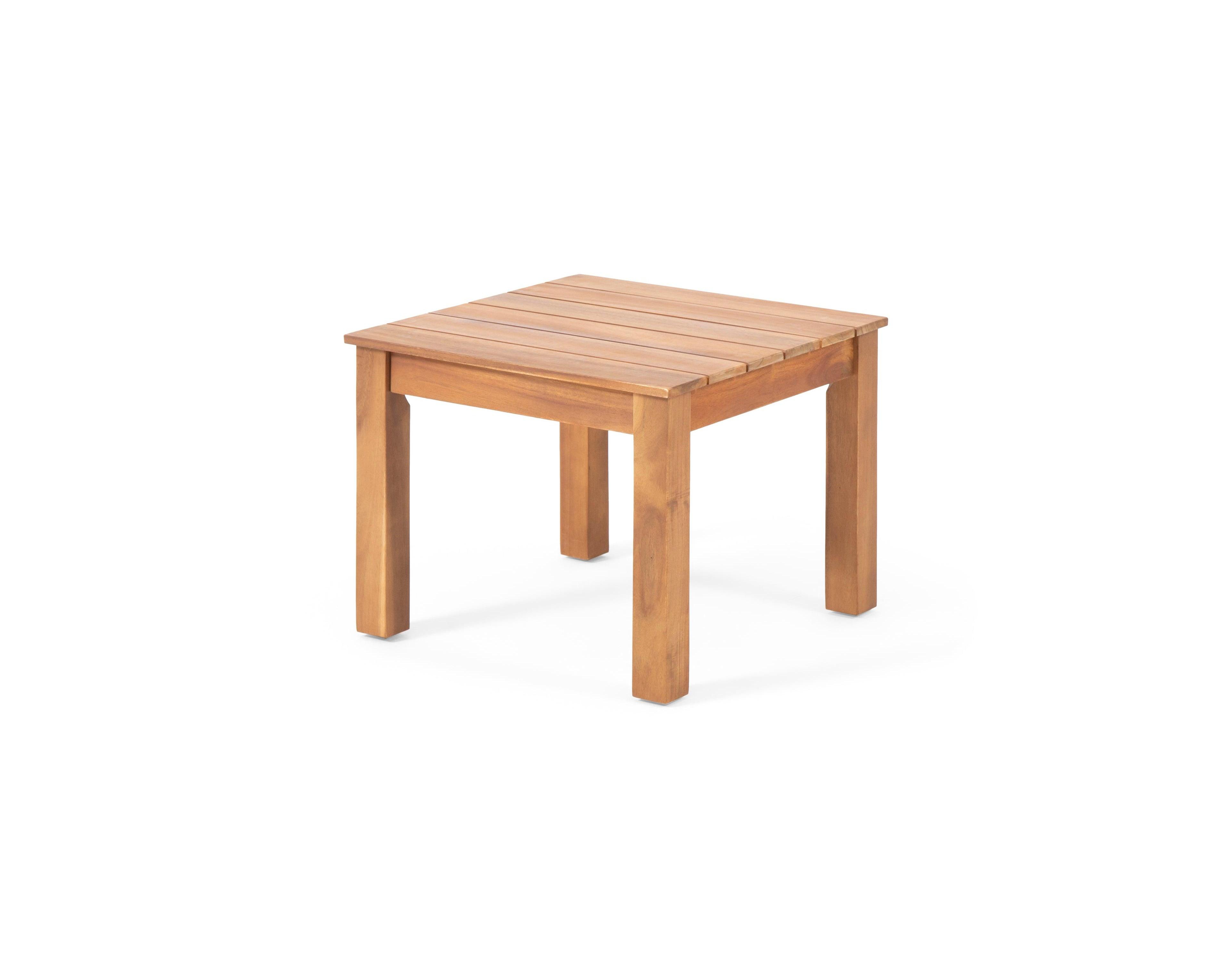 Outdoor Patio Acacia Wood Square Outdoor Side Table
