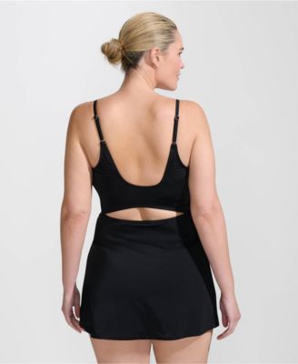 Women's Tugless Monokini Swim Dress Swimsuit