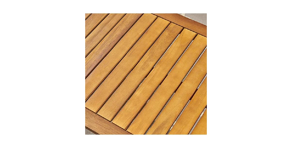 Alcove Teak Brown 5-Piece Wood Outdoor Patio Conversation Sectonal Seating Set with Beige Cushions