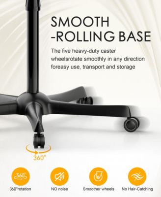 Professional Ionic Standing Hair Dryer with Temperature and Speed Adjustment, 60-Minute Timer, Height Adjustable Design