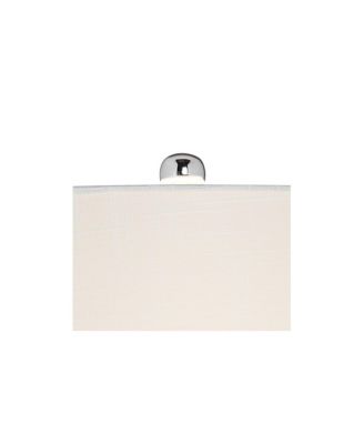 Coastal Accent Table Lamps 21.75" High Set of 2 Clear Glass Fillable Sea Shells White Drum Shade for Living Room Family Bedroom