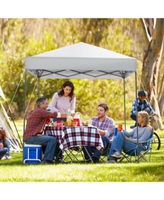 6.6 x 6.6 Feet Outdoor Pop-up Canopy Tent with UPF 50+ Sun Protection