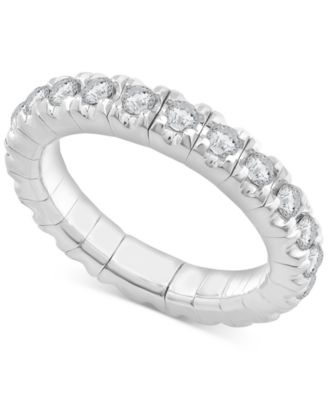 Macy's - Diamond Eternity Stretch Flexible Eternity Band (1 ct. t.w.) in 14k Gold
