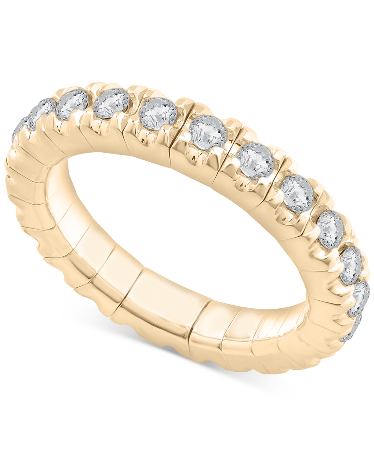 Diamond Stretch Flexible Eternity Band (1 ct. t.w.) in 14k Gold - Yellow Gold