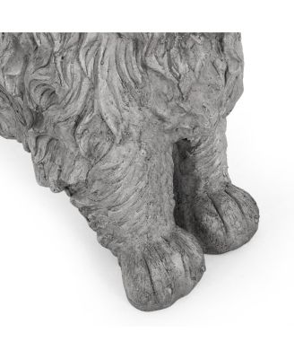 Streamdale Dog Statue Bench - Garden Accent Seating