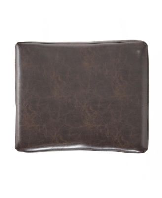 Luxurious Faux Leather Bar Stool with Sturdy Rubberwood Legs for Modern Dining