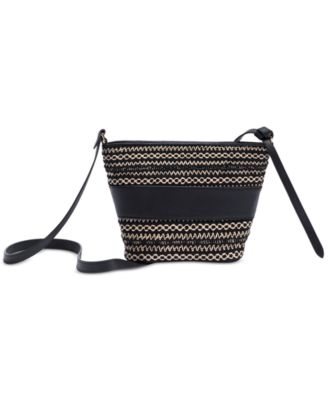 Khiara Leather Espadrille Fan Crossbody Bag