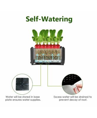 Set of 4 Elevated Flower Vegetable Grow Planter Box