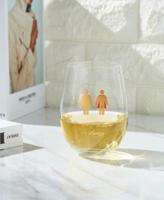 It Was Never a Dress Wine Glass