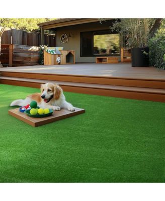 50x1 Ft Artificial Grass Turf 1.38" Fake Grass Rug Synthetic Lawn Indoor Outdoor Garden Home Decor