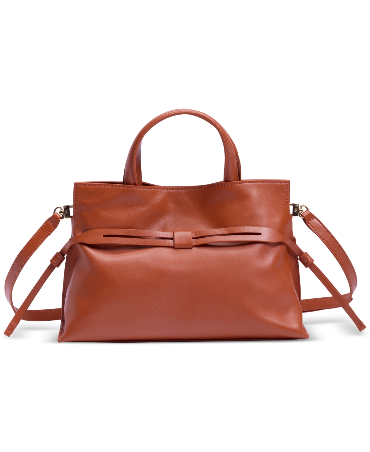 Sam Edelman Poppy Small Leather Drawstring Crossbody In Brown